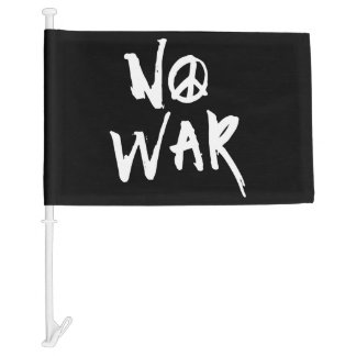 No War Car Flag
