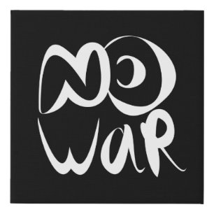 No War Faux Canvas Print
