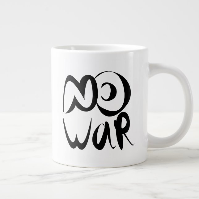 No War Giant Coffee Mug (Right)