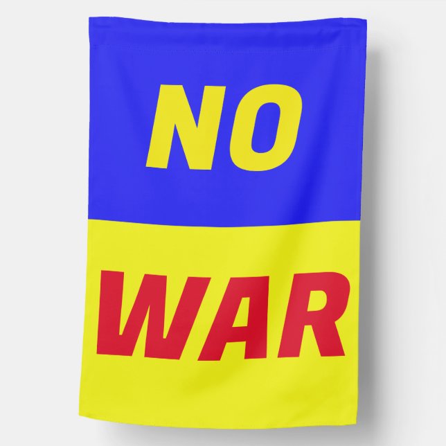 NO WAR House Flag (Front)