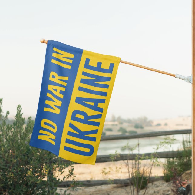 No War In Ukraine Sign (Insitu (Back))