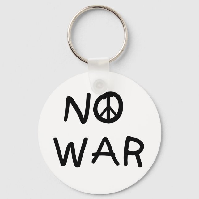 NO War Keychain (Front)