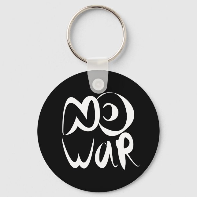 No War Keychain (Front)
