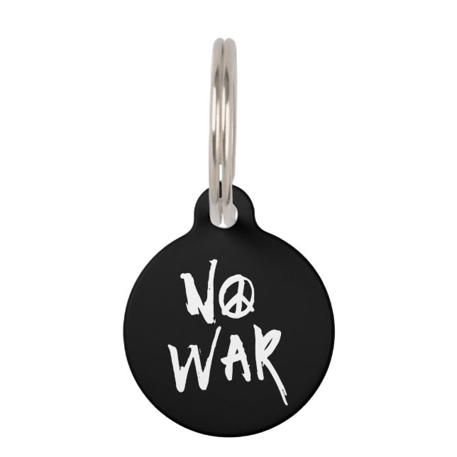 No War Pet ID Tag (Front)