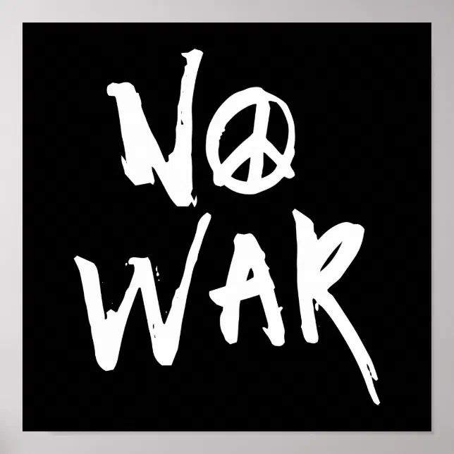 No War Poster | Zazzle