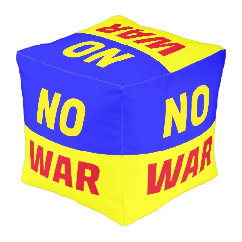 NO WAR Pouf