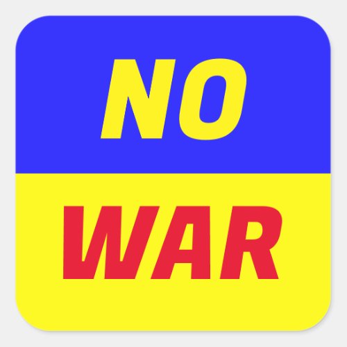 NO WAR Stickers