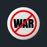 No War Symbol Button<br><div class="desc">This artwork features the word war crossed out within a circle.</div>