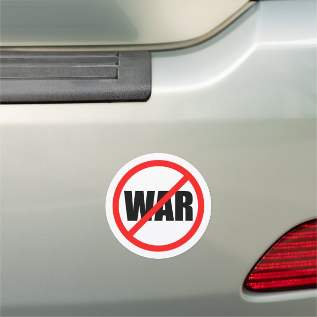 No War Symbol Car Magnet (In Situ)