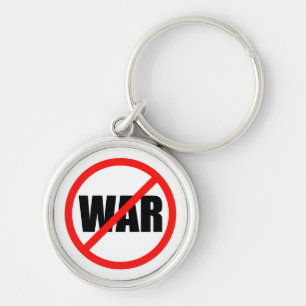 No War Symbol Keychain