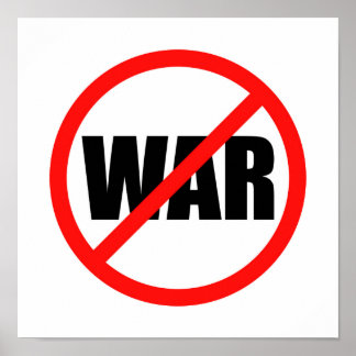No War Symbol Poster