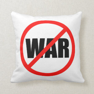 No War Symbol Throw Pillow