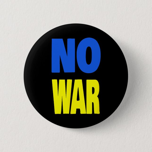 No War Ukraine  Button (Front)