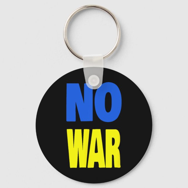 No War Ukraine  Keychain (Front)