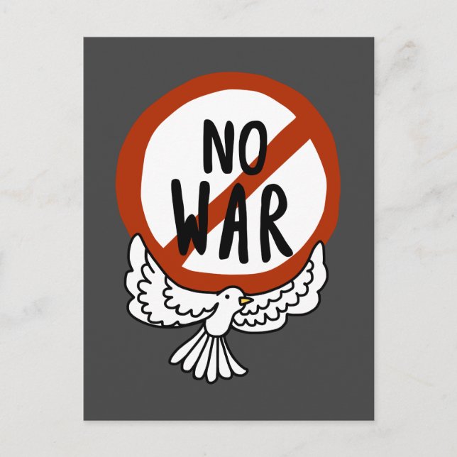 No War With Dove Postcard (Front)