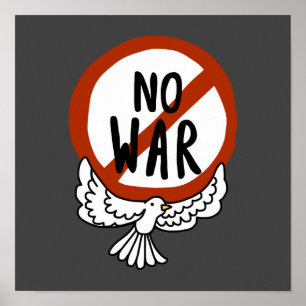No War With Dove Poster