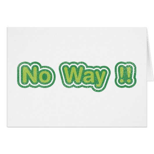 No Way Cards (Front Horizontal)