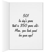 NO WAY YOU ARE 50! CARDS (Inside (Right))