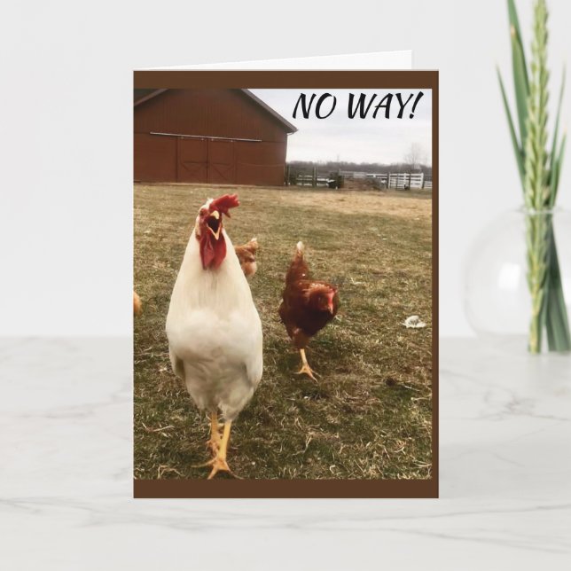 NO WAY YOU CAN'T BE "80" CARD (Front)