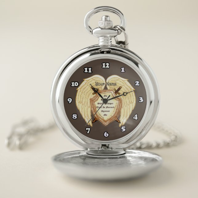No Weapon Christian Pocket Watch (Inside)