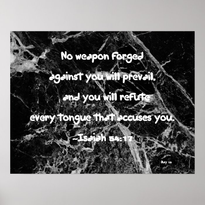 No Weapon Forged against You Will Prevail Poster