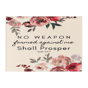 No Weapon Formed Against Me Acrylic Art