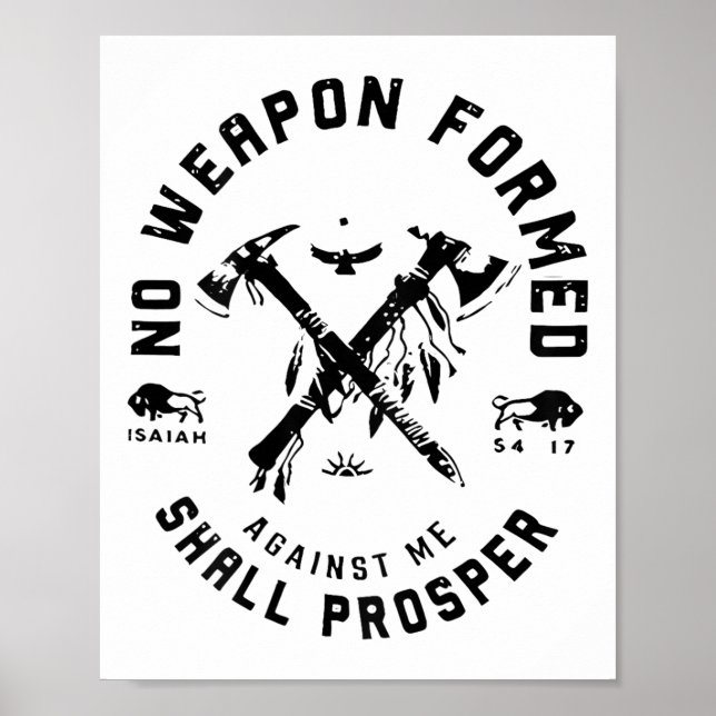 No Weapon Formed Against Me Shall Prosper _1  Poster (Front)