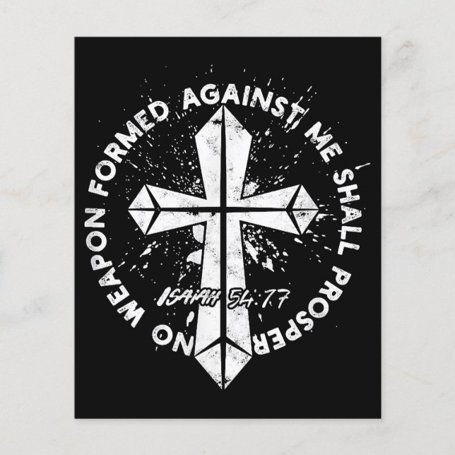 No Weapon Formed Against me shall prosper Faith in (Front)