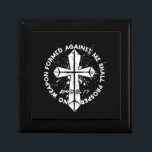 No Weapon Formed Against me shall prosper Faith in Gift Box<br><div class="desc">No Weapon Formed Against me shall prosper Faith in god</div>