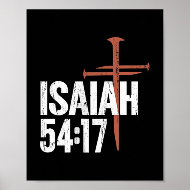 No Weapon Formed Against Me Shall Prosper - Front  Poster (Front)