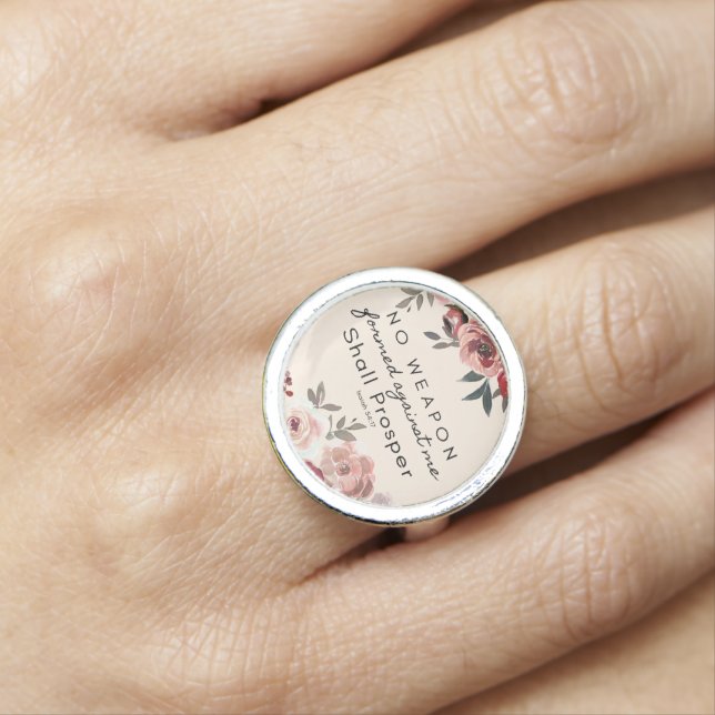 No Weapon Formed Against Me Shall Prosper Ring (In Situ)