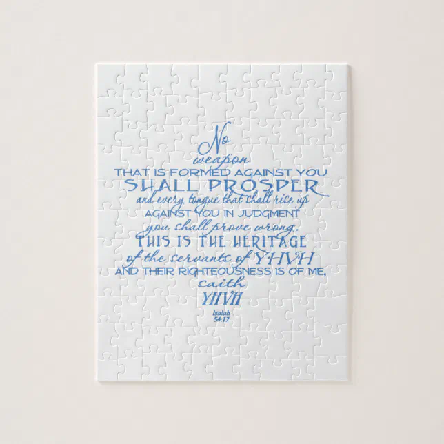 No Weapon Star of David Jigsaw Puzzle Zazzle