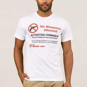 NO WEAPONS ALLOWED T-Shirt