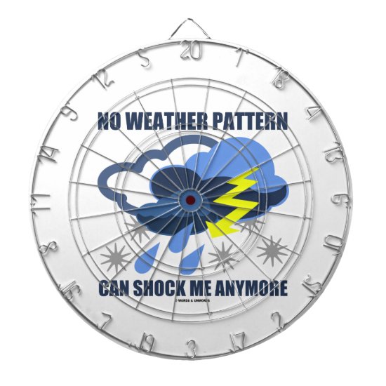 No Weather Pattern Can Shock Me Anymore Dartboard