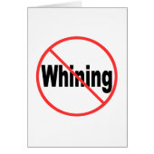 No Whining (Front)