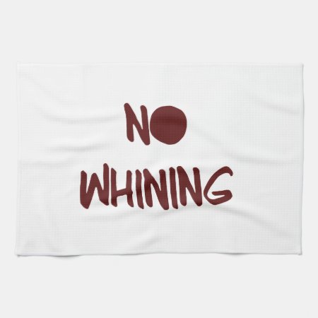 No Whining Motivational Workout Gym Towel