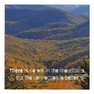 No WIFI Faux Canvas Print