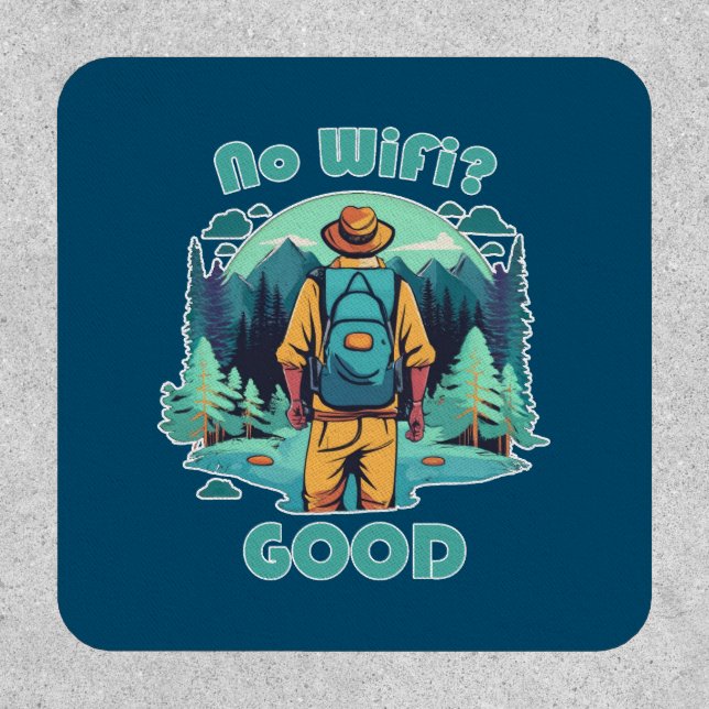 No Wifi Good Backpacker Patch (Front)