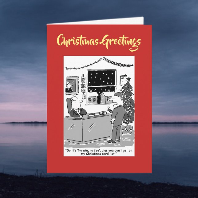 No Win No Fee Legal Christmas Card with QR Code (Creator Uploaded)