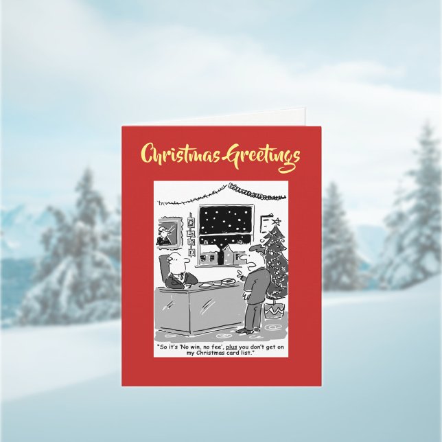 No Win No Fee Legal Christmas Card with QR Code (Creator Uploaded)
