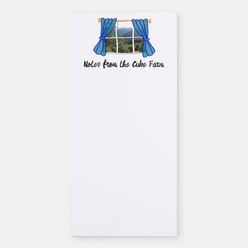No Window Faux Window Funny Work Place Magnetic Notepad