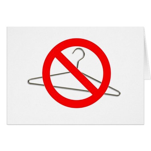 No Wire Hangers!!! Cards (Front Horizontal)