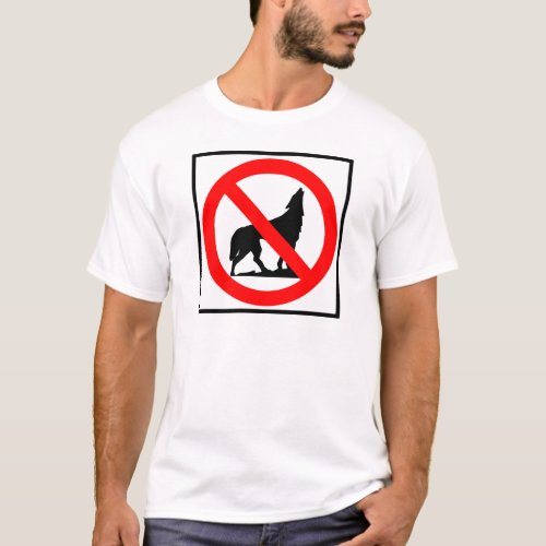No Wolves Highway Sign T_Shirt
