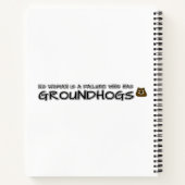 No woman is a failure who has Groundhogs Notebook (Back)
