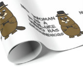 No woman is a failure who has Groundhogs Wrapping Paper (Roll Corner)