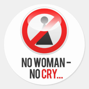 No Woman No Cry  Sticker for Sale by TheAsianOne