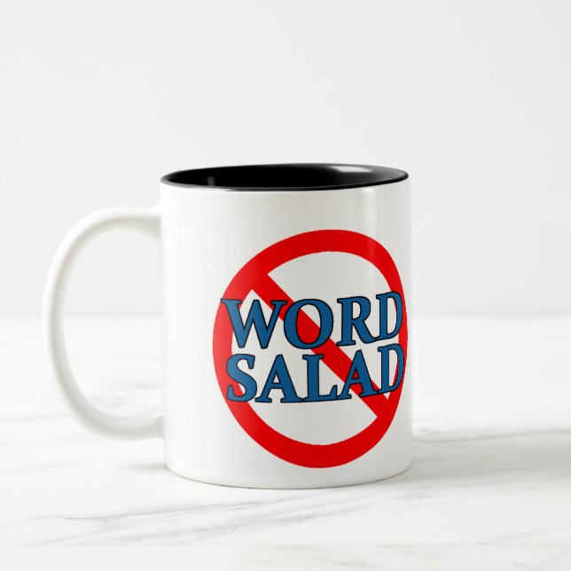 No Word Salad Mug (Left)