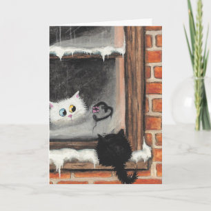 No Words Needed - Valentine Cats by BiHrLe Holiday Card