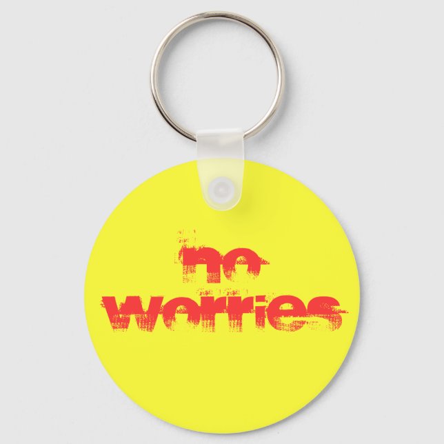 No Worries Keychain (Front)