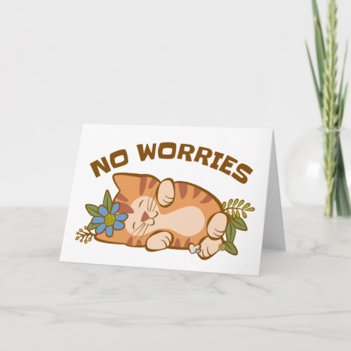 No Worries Kitten Card